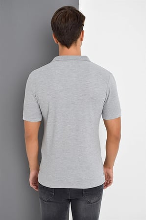 T8561 DEWBERRY ERKEK TSHIRT-GRİ