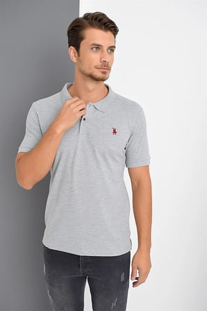 T8561 DEWBERRY ERKEK TSHIRT-GRİ