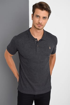 T8561 DEWBERRY ERKEK TSHIRT-ANTRASİT
