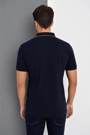 T8563 DEWBERRY ERKEK TSHIRT-LACİVERT