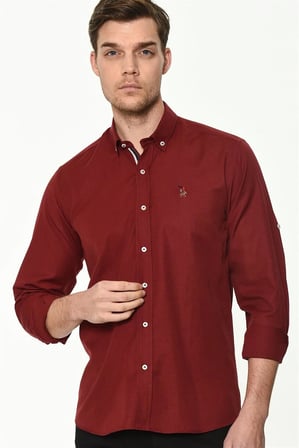 Dewberry Erkek Gömlek Bordo G674 | Günlük ve Ofis Giyimi, Jean, Chino ve Kumaş Pantolon Kombinleri, Ceket ve Blazer Altına Smart Casual Stil, İşten Hafta Sonuna Şehir Gardırobu, Arkadaş Buluşmaları ve Akşam Yemeği, Loafer veya Sneaker ile Kombinleme