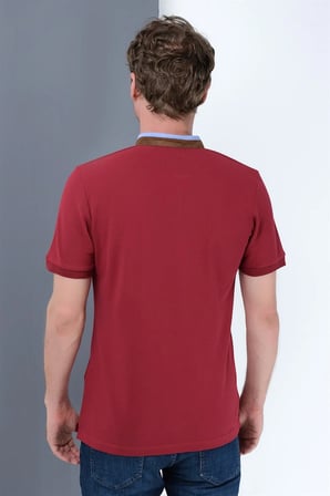 T8564 DEWBERRY ERKEK T-SHIRT-BORDO