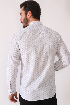 G686 DEWBERRY ERKEK GÖMLEK-BEYAZ