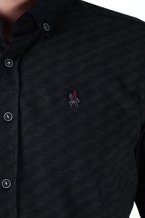 G684 DEWBERRY ERKEK GÖMLEK-SİYAH