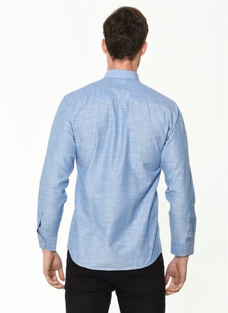 Dewberry Erkek Gömlek Mavi G681 | Günlük ve Ofis Giyimi, Jean, Chino ve Kumaş Pantolon Kombinleri, Ceket ve Blazer Altına Smart Casual Stil, İşten Hafta Sonuna Şehir Gardırobu, Arkadaş Buluşmaları ve Akşam Yemeği, Loafer veya Sneaker ile Kombinleme