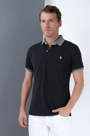 T8566 DEWBERRY ERKEK T-SHIRT-ANTRASİT