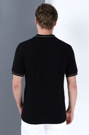 T8567 DEWBERRY ERKEK T-SHIRT-SİYAH
