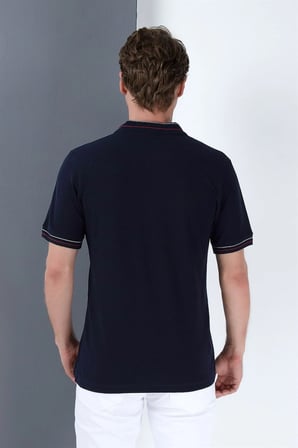T8567 DEWBERRY ERKEK T-SHIRT-LACİVERT