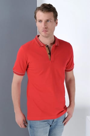 T8567 DEWBERRY ERKEK T-SHIRT-BORDO