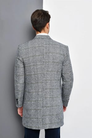 PLT8390 DEWBERRY ERKEK PALTO-EKOSE GRİ