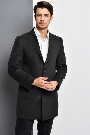 PLT8390 DEWBERRY ERKEK PALTO-ANTRASİT