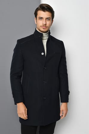 PLT8391 DEWBERRY ERKEK PALTO-LACİVERT