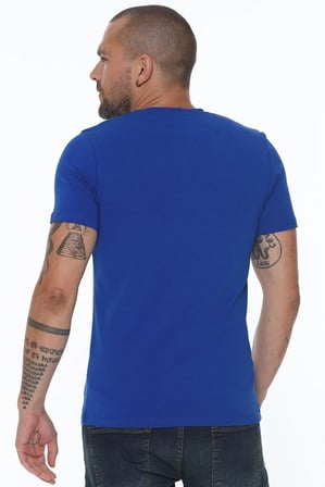T8568 DEWBERRY V YAKA ERKEK T-SHIRT-SAKS
