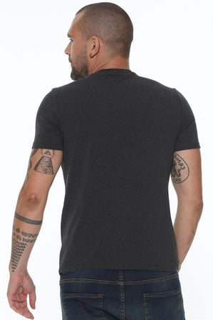 T8568 DEWBERRY V YAKA ERKEK T-SHIRT-ANTRASİT
