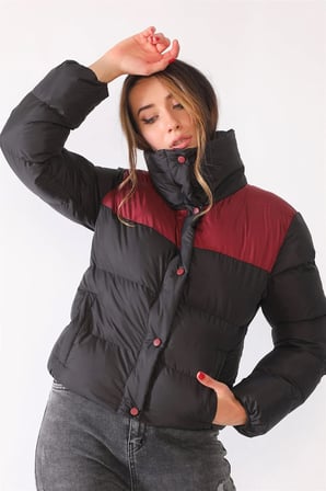Z6649 DEWBERRY BAYAN MONT-SİYAH-BORDO