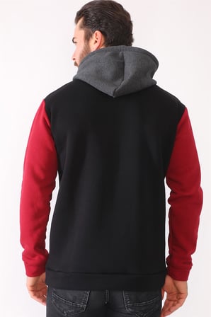 1040 DEWBERRY ERKEK SWEATSHIRT-SİYAH