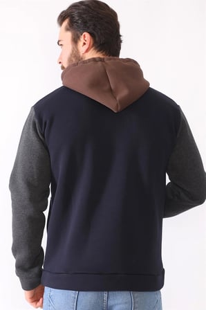 1040 DEWBERRY ERKEK SWEATSHIRT-LACİVERT