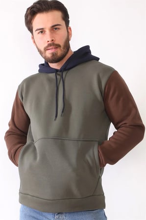 1040 DEWBERRY ERKEK SWEATSHIRT-HAKİ