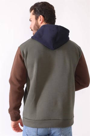 1040 DEWBERRY ERKEK SWEATSHIRT-HAKİ