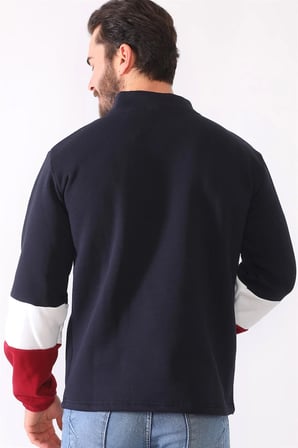 1041 DEWBERRY ERKEK SWEATSHIRT-LACİVERT