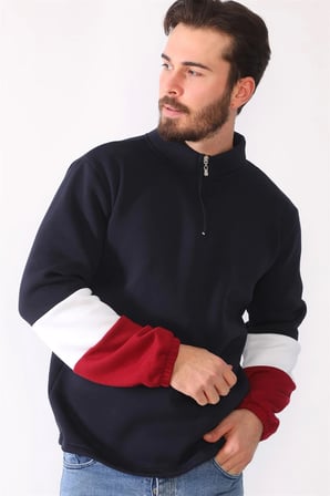1041 DEWBERRY ERKEK SWEATSHIRT-LACİVERT