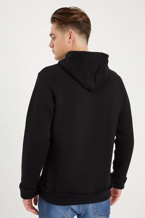 1043 DEWBERRY ERKEK SWEATSHIRT-SİYAH