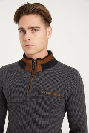 1039 DEWBERRY ERKEK SWEATSHIRT-ANTRASİT