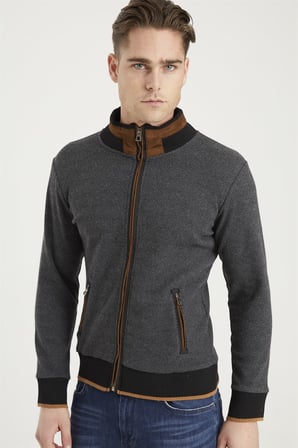 1021 DEWBERRY ERKEK SWEATSHIRT-DİAGONAL ANTRASIT