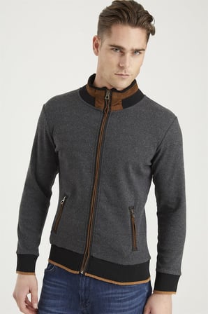 1021 DEWBERRY ERKEK SWEATSHIRT-DİAGONAL ANTRASIT