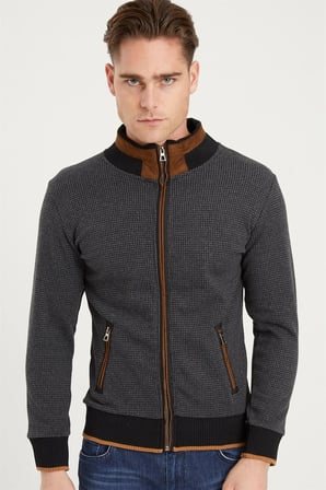 1021 DEWBERRY ERKEK SWEATSHIRT-ANTRASİT