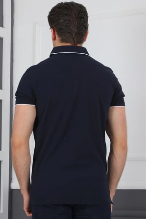 T8579 DEWBERRY ERKEK T-SHIRT-LACİVERT