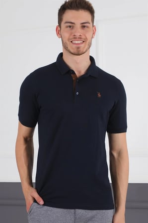T8581 DEWBERRY ERKEK T-SHIRT-LACİVERT