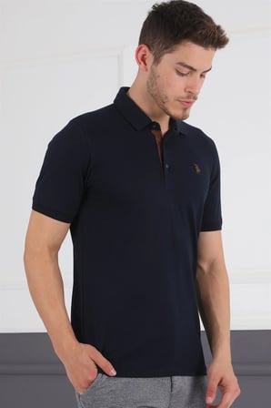 T8581 DEWBERRY ERKEK T-SHIRT-LACİVERT