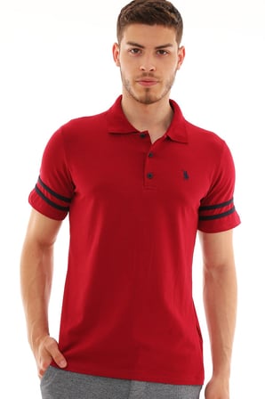 T8585 DEWBERRY ERKEK T-SHIRT-BORDO