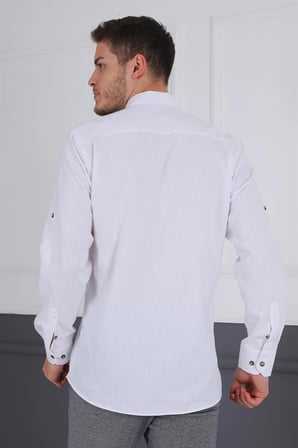Dewberry Erkek Gömlek Beyaz G723 | Günlük ve Ofis Giyimi, Jean, Chino ve Kumaş Pantolon Kombinleri, Ceket ve Blazer Altına Smart Casual Stil, İşten Hafta Sonuna Şehir Gardırobu, Arkadaş Buluşmaları ve Akşam Yemeği, Loafer veya Sneaker ile Kombinleme