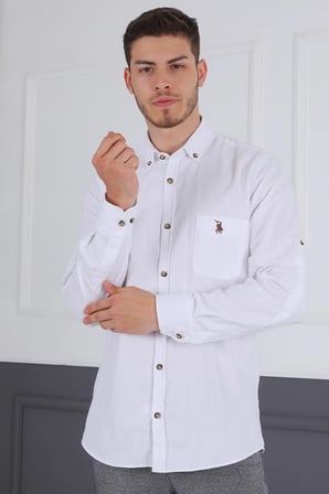 Dewberry Erkek Gömlek Beyaz G723 | Günlük ve Ofis Giyimi, Jean, Chino ve Kumaş Pantolon Kombinleri, Ceket ve Blazer Altına Smart Casual Stil, İşten Hafta Sonuna Şehir Gardırobu, Arkadaş Buluşmaları ve Akşam Yemeği, Loafer veya Sneaker ile Kombinleme