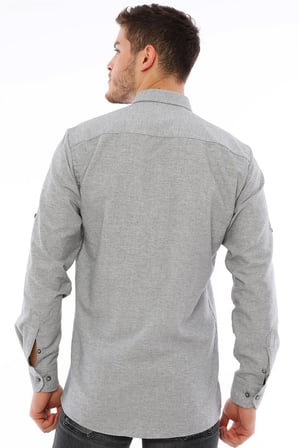 Dewberry Erkek Gömlek Gri G723 | Günlük ve Ofis Giyimi, Jean, Chino ve Kumaş Pantolon Kombinleri, Ceket ve Blazer Altına Smart Casual Stil, İşten Hafta Sonuna Şehir Gardırobu, Arkadaş Buluşmaları ve Akşam Yemeği, Loafer veya Sneaker ile Kombinleme