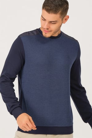 V3401 DEWBERRY DIO RISE ERKEK SWEATSHIRT-LACİVERT