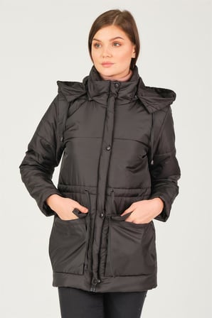 Z6703 DEWBERRY BAYAN KABAN-SİYAH