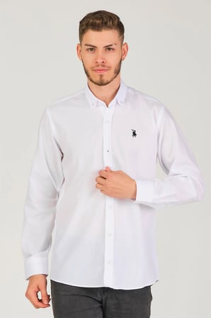 G725 DEWBERRY ERKEK GÖMLEK-BEYAZ