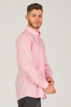 G725 DEWBERRY ERKEK GÖMLEK-PEMBE