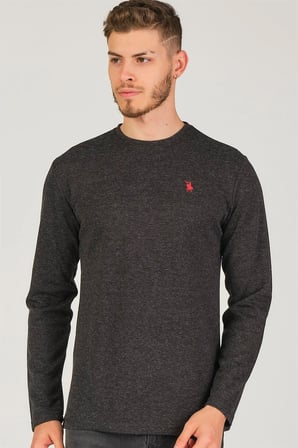 V4001 DEWBERRY ERKEK SWEATSHIRT-SİYAH