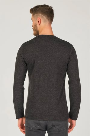 V4001 DEWBERRY ERKEK SWEATSHIRT-SİYAH