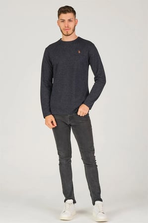 V4001 DEWBERRY ERKEK SWEATSHIRT-LACİVERT