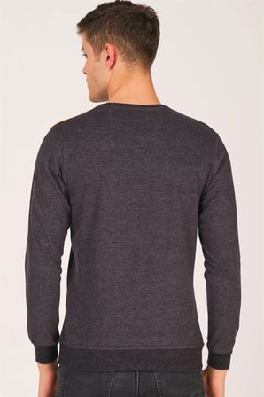V4000 DEWBERRY ERKEK SWEATSHIRT-SİYAH