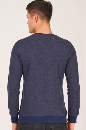 V4000 DEWBERRY ERKEK SWEATSHIRT-LACİVERT