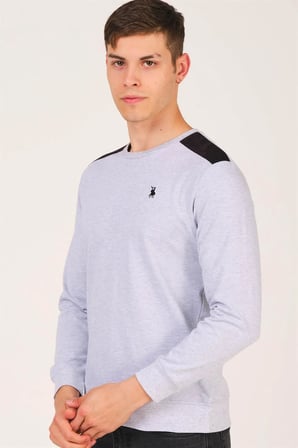 V4000 DEWBERRY ERKEK SWEATSHIRT-GRİ