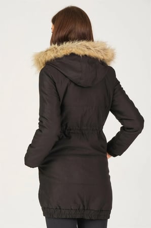 Z6712 DEWBERRY CREMONA  BAYAN KABAN-SİYAH