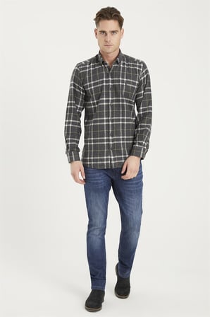 G701 DEWBERRY ERKEK GÖMLEK-KOYU SİYAH