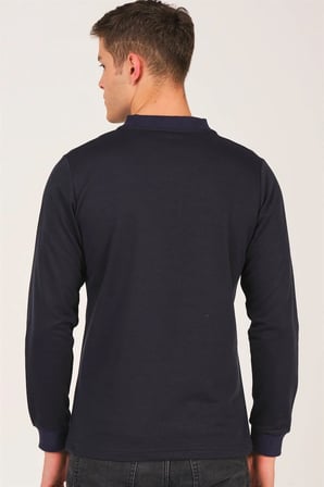 V4002 DEWBERRY V YAKA ERKEK SWEATSHIRT-LACİVERT